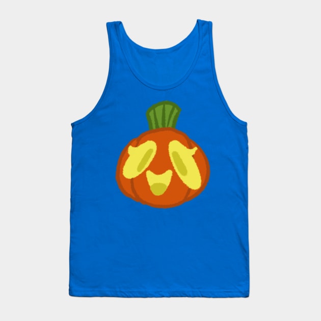 Cute Pumpkin Tank Top by BowlerHatProductions